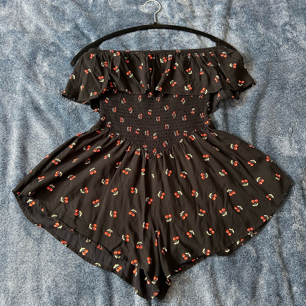 Derek Heart Black Cherry Print Top